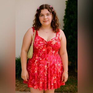 Vintage Pretty Woman Y2K 90s Babydoll Stretchy Mini Dress Size XL